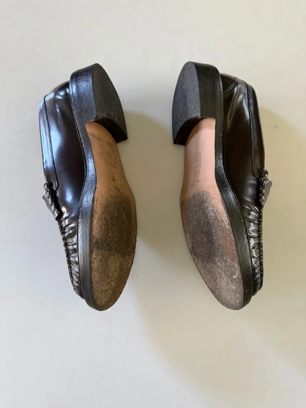 J Crew Leather Brown Loafers - Picture 4 of 5